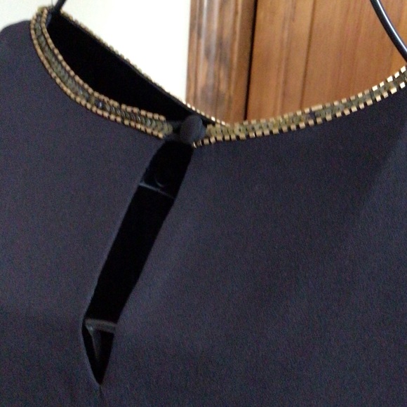 Parker embellished silk mini dress, black, small - Picture 6 of 10